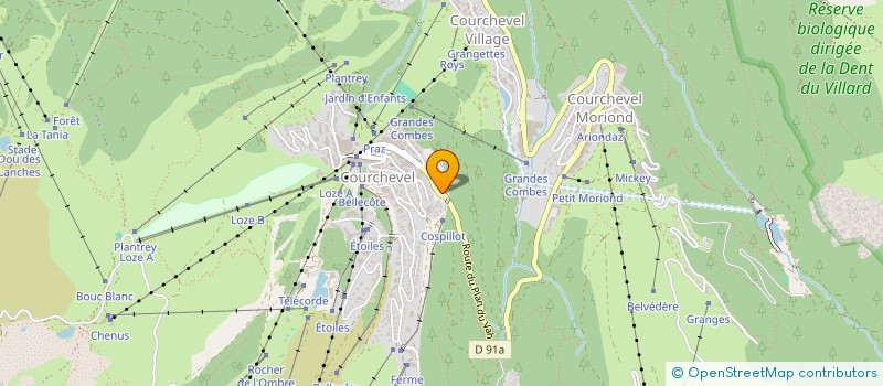 localisation de l'entreprise MONSIEUR BRUNO LEBLANC à COURCHEVEL