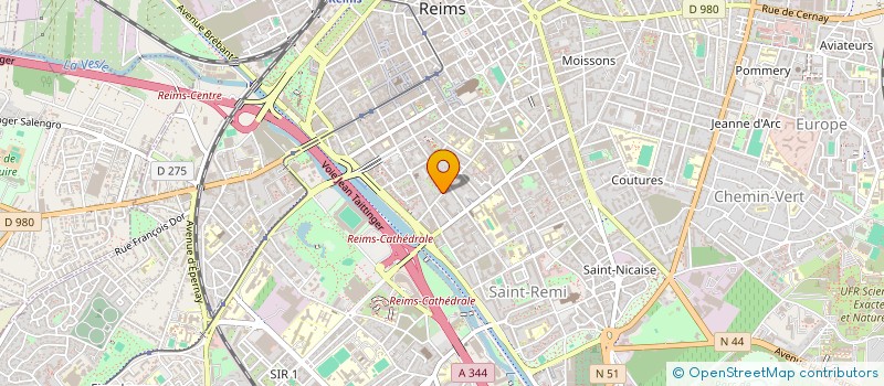 localisation de l'entreprise MONSIEUR BRUNO LEBON à REIMS