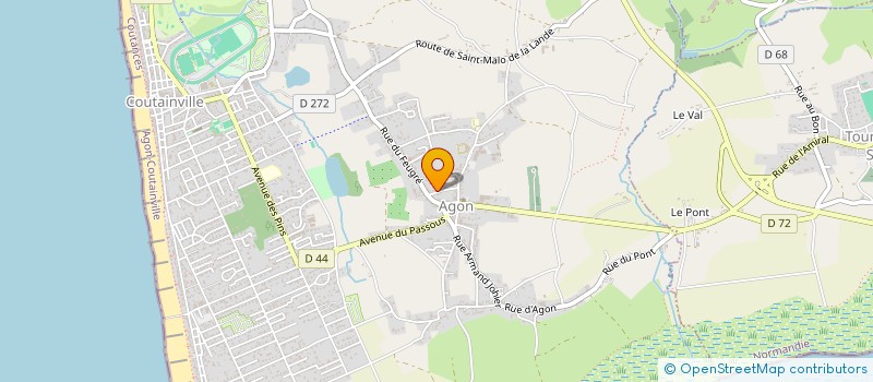 localisation de l'entreprise MONSIEUR BRUNO LEBOUVIER  AGON-COUTAINVILLE