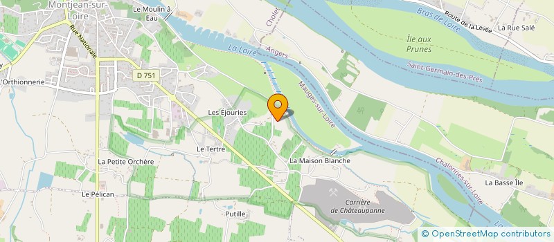 localisation de l'entreprise MONSIEUR BRUNO LEBRUN  MAUGES-SUR-LOIRE