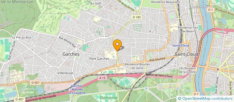 localisation de l'entreprise MONSIEUR BRUNO LECAILLE à SAINT-CLOUD