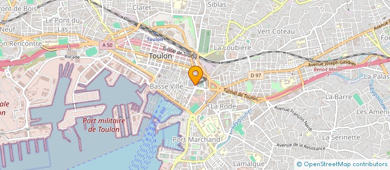 localisation de l'entreprise MONSIEUR BRUNO LECERF à TOULON