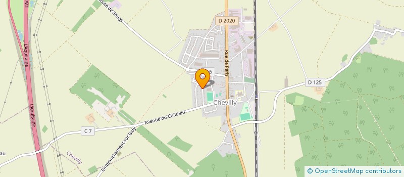 localisation de l'entreprise MONSIEUR BRUNO LECOMTE  CHEVILLY
