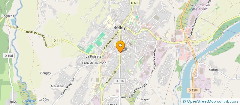 localisation de l'entreprise MONSIEUR BRUNO LECONTE  BELLEY