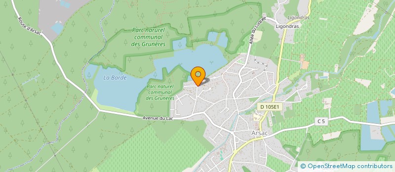 localisation de l'entreprise MONSIEUR BRUNO LECOQ  ARSAC