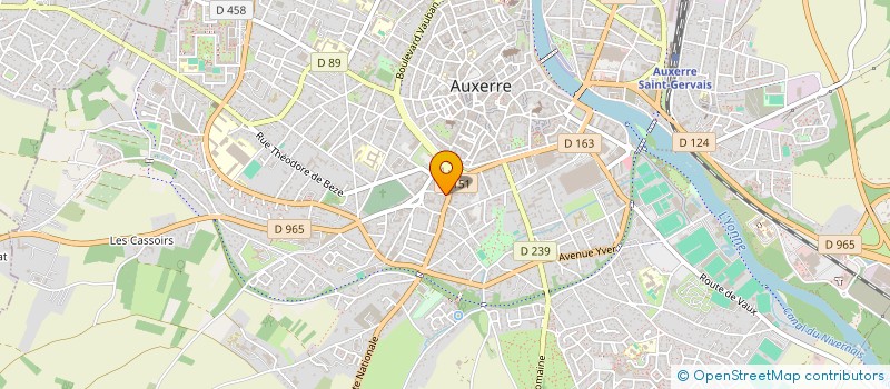 localisation de l'entreprise MONSIEUR BRUNO LECYN à AUXERRE