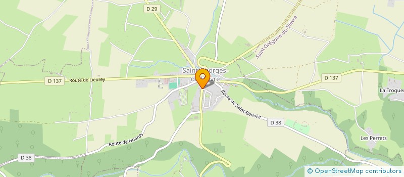 localisation de l'entreprise MONSIEUR BRUNO LEDRAN  SAINT-GEORGES-DU-VIEVRE