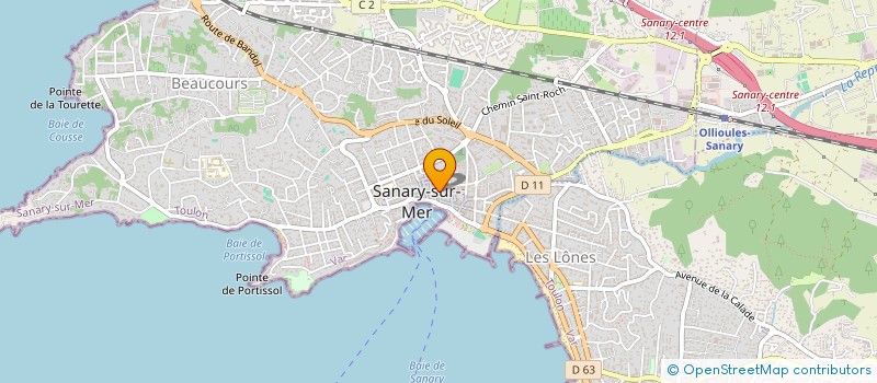 localisation de l'entreprise MONSIEUR BRUNO LEFEBVRE à SANARY-SUR-MER
