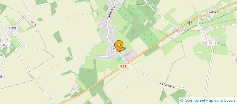 localisation de l'entreprise MONSIEUR BRUNO LEFEBVRE  SAULTY