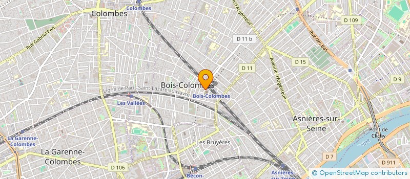 localisation de l'entreprise MONSIEUR BRUNO LEGARDINIER  BOIS-COLOMBES