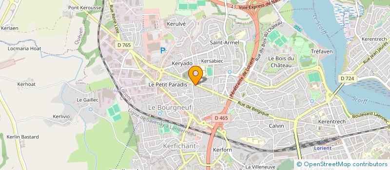 localisation de l'entreprise MONSIEUR BRUNO LEGENDRE à LORIENT