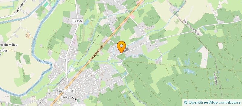 localisation de l'entreprise MONSIEUR BRUNO LEGER  GUECELARD