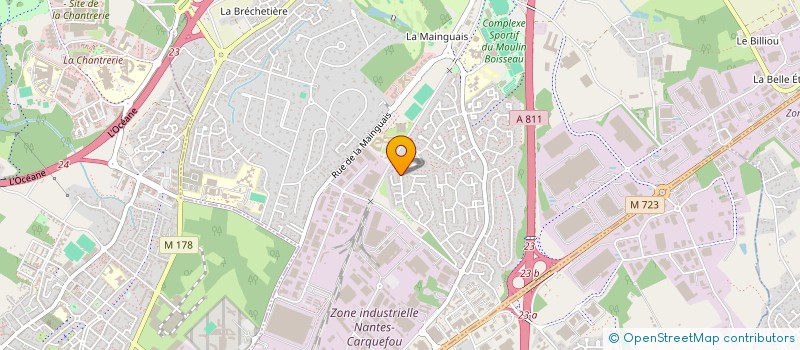 localisation de l'entreprise MONSIEUR BRUNO LEGER à CARQUEFOU