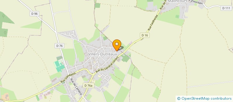 localisation de l'entreprise MONSIEUR BRUNO LEIGNEL  VILLERS-OUTREAUX