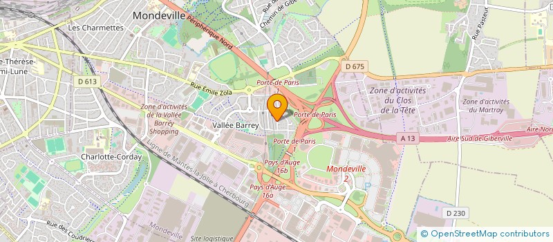 localisation de l'entreprise MONSIEUR BRUNO LELANDAIS  MONDEVILLE