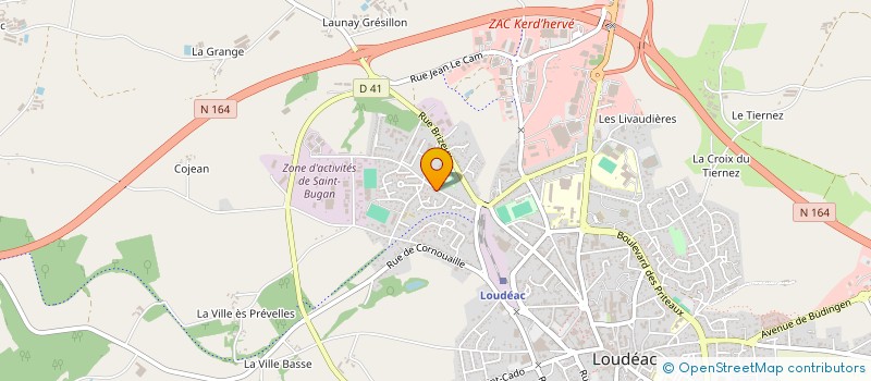 localisation de l'entreprise MONSIEUR BRUNO LELIEVRE à LOUDEAC