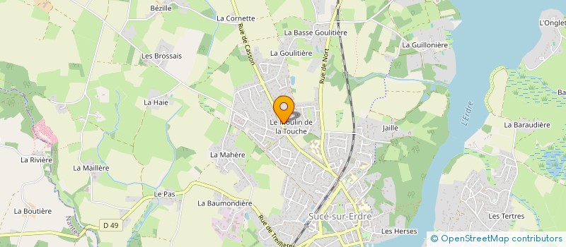 localisation de l'entreprise MONSIEUR BRUNO LELOUP  SUCE-SUR-ERDRE