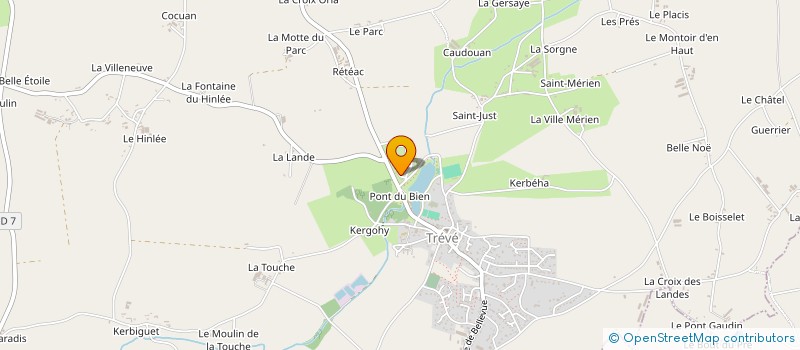 localisation de l'entreprise MONSIEUR BRUNO LEMOAL à TREVE