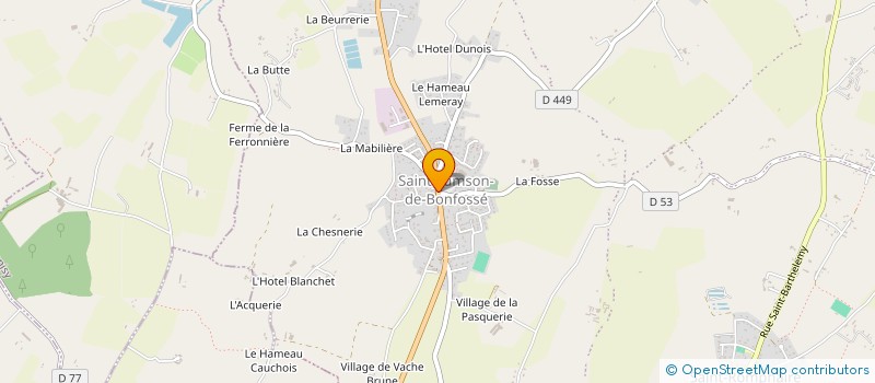 localisation de l'entreprise MONSIEUR BRUNO LENORMAND  BOURGVALLEES