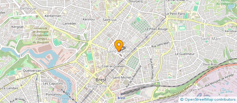 localisation de l'entreprise MONSIEUR BRUNO LEON à BREST