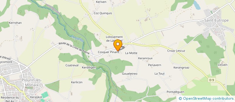 localisation de l'entreprise MONSIEUR BRUNO LEON  PLOUGONVEN