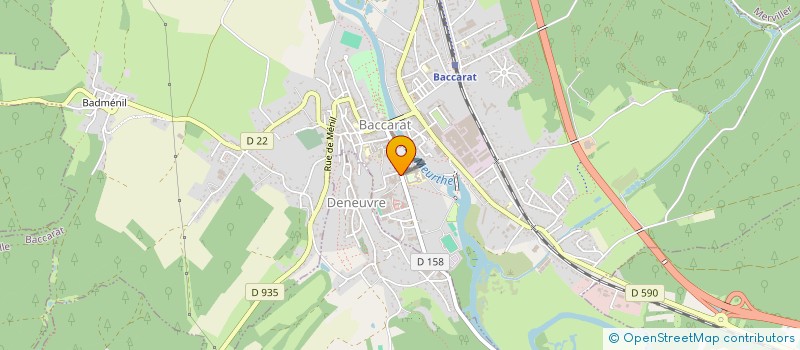 localisation de l'entreprise MONSIEUR BRUNO LEONARD  BACCARAT