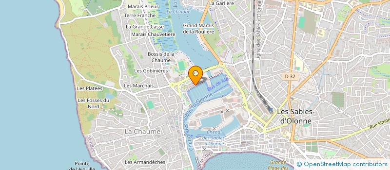 localisation de l'entreprise MONSIEUR BRUNO LEPAGE à LES SABLES-D'OLONNE