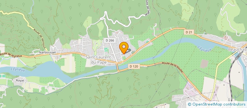 localisation de l'entreprise MONSIEUR BRUNO LEQUAY  SAINT-LAURENT-DU-PAPE