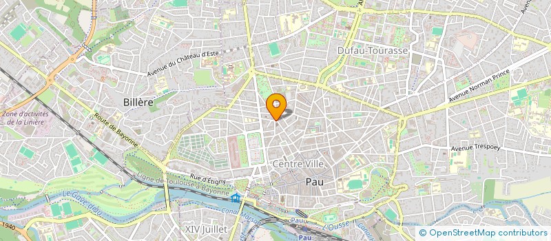 localisation de l'entreprise MONSIEUR BRUNO LESBATS à PAU