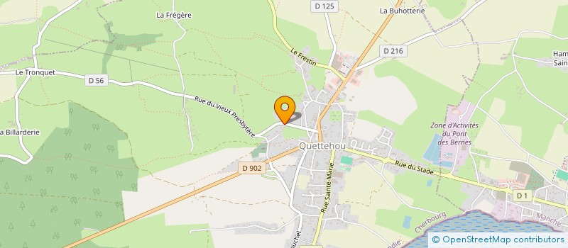 localisation de l'entreprise MONSIEUR BRUNO LESCROEL  QUETTEHOU