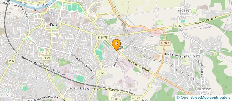 localisation de l'entreprise MONSIEUR BRUNO LESTAGE  DAX