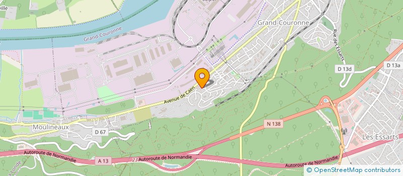 localisation de l'entreprise MONSIEUR BRUNO LESUEUR  GRAND-COURONNE