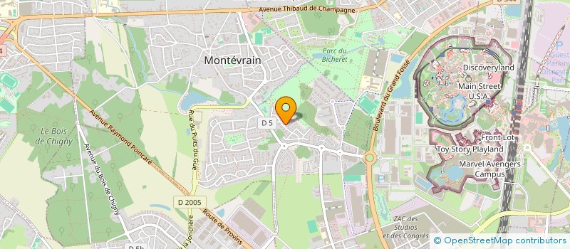 localisation de l'entreprise MONSIEUR BRUNO LETALNET  MONTEVRAIN