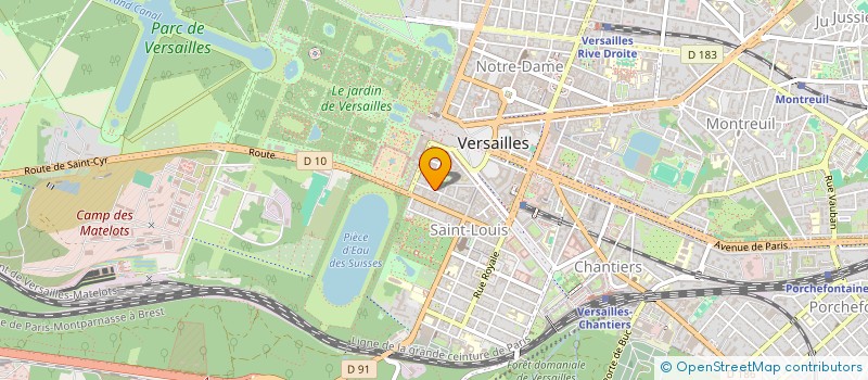 localisation de l'entreprise MONSIEUR BRUNO LETHEO à VERSAILLES