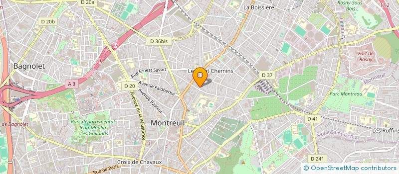 localisation de l'entreprise MONSIEUR BRUNO LEYSSENE à MONTREUIL