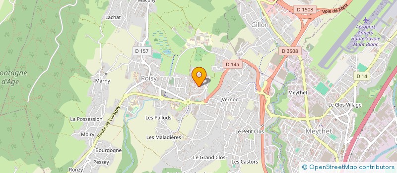 localisation de l'entreprise MONSIEUR BRUNO LHUISSET à POISY