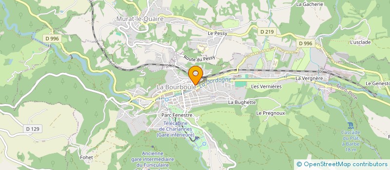 localisation de l'entreprise MONSIEUR BRUNO LINCK  LA BOURBOULE