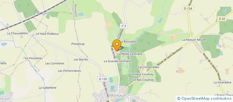 localisation de l'entreprise MONSIEUR BRUNO LOCHARD à MONTJEAN