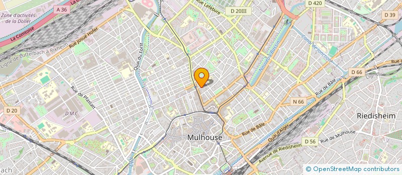 localisation de l'entreprise MONSIEUR BRUNO LOHBRUNNER  MULHOUSE