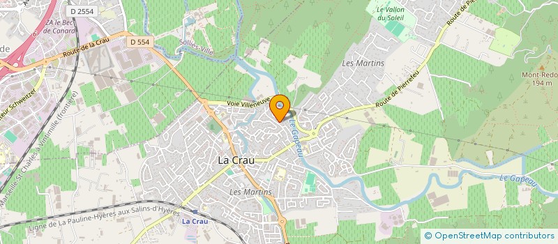 localisation de l'entreprise MONSIEUR BRUNO LOISEAU  LA CRAU