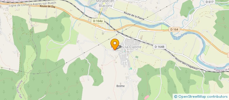 localisation de l'entreprise MONSIEUR BRUNO LONCHAMPT  PIEGROS-LA-CLASTRE