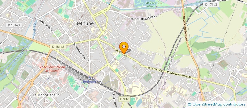 localisation de l'entreprise MONSIEUR BRUNO LOPES MONTEIRO RAMOS à BETHUNE