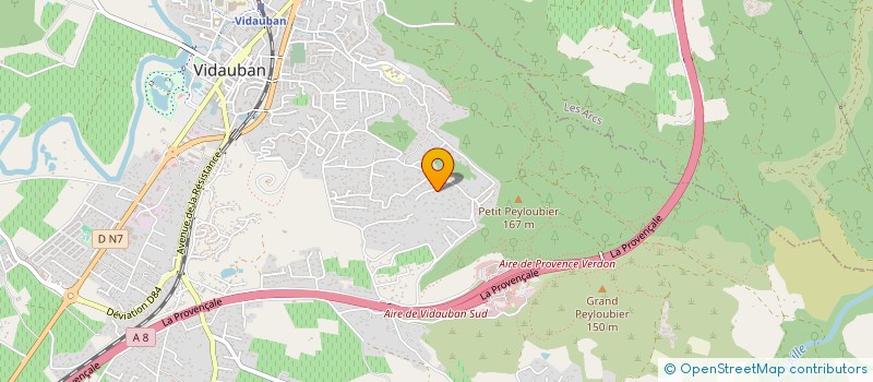 localisation de l'entreprise MONSIEUR BRUNO LORENZELLI  VIDAUBAN