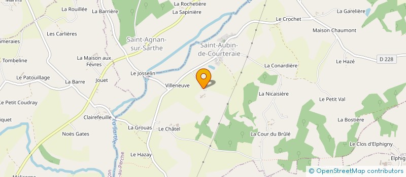 localisation de l'entreprise MONSIEUR BRUNO LORET à SAINT-AUBIN-DE-COURTERAIE