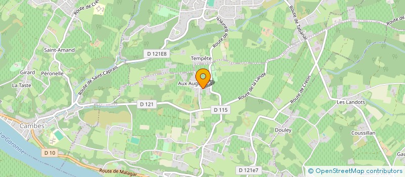 localisation de l'entreprise MONSIEUR BRUNO LOUARN à ST CAPRAIS DE BORDEAUX
