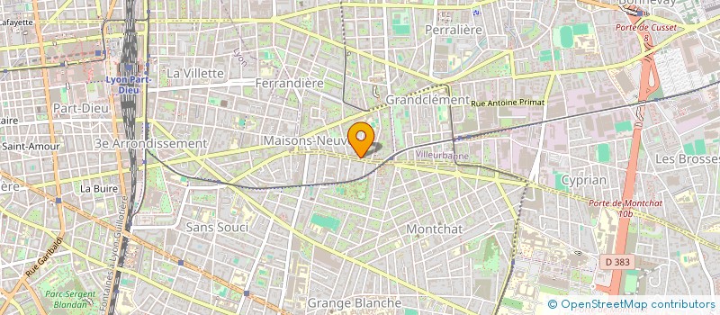 localisation de l'entreprise MONSIEUR BRUNO LOUBAT  VILLEURBANNE