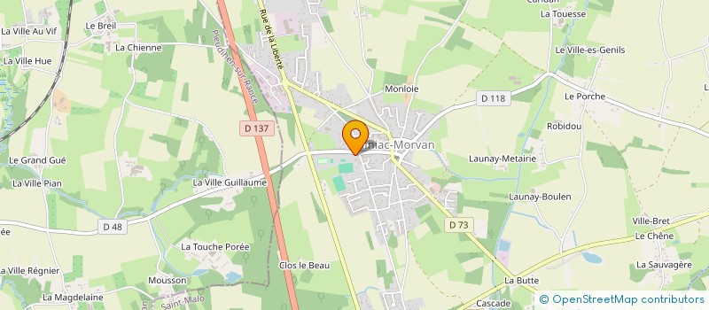 localisation de l'entreprise MONSIEUR BRUNO LOURMIERE  MINIAC-MORVAN