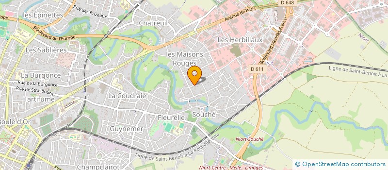 localisation de l'entreprise MONSIEUR BRUNO LOUVET  NIORT