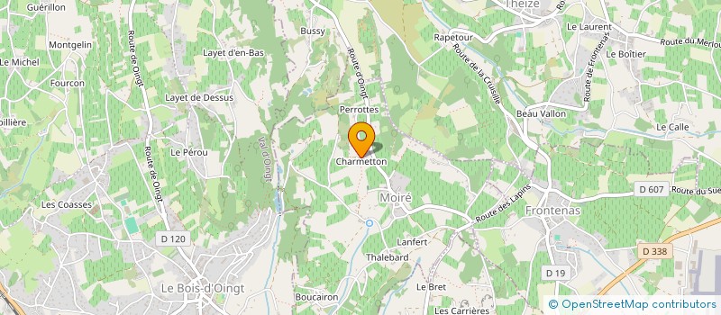 localisation de l'entreprise MONSIEUR BRUNO LOYET  MOIRE