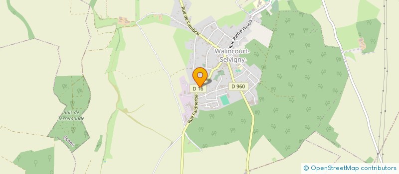 localisation de l'entreprise MONSIEUR BRUNO LUCAS  WALINCOURT-SELVIGNY